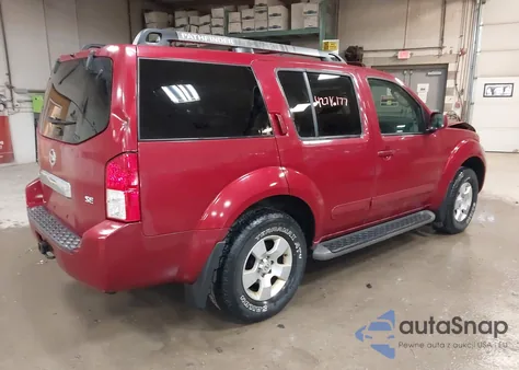 2007 Nissan Pathfinder Se z USA, uszkodzony, nr VIN 5N1AR18W37C630155